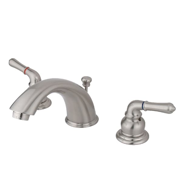 KB968B Widespread Bathroom Faucet, Brushed Nickel